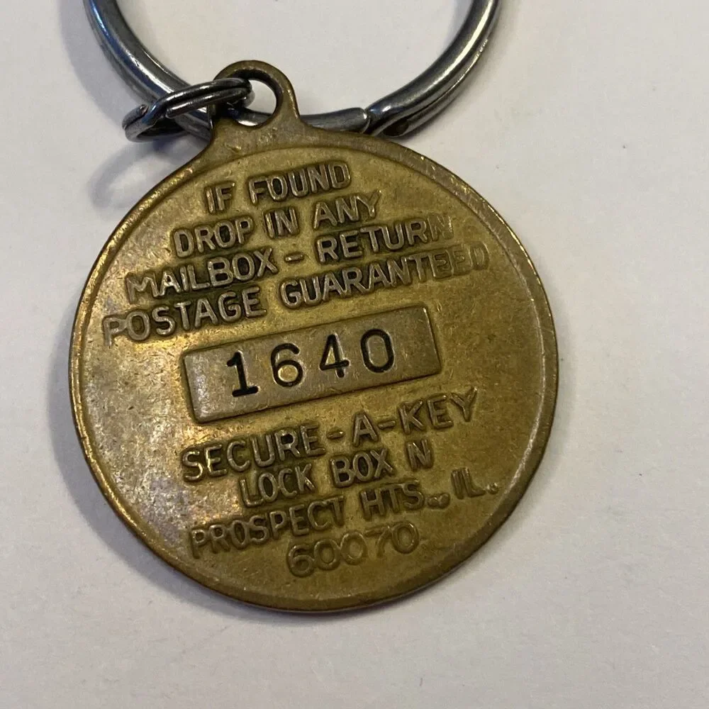 Canon Camera SX Brass Keychain RARE Fob Postage Guaranteed Round Vintage HTF
